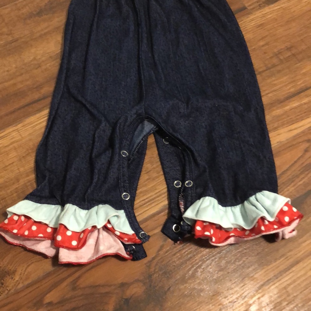 Candy Apple Girls Ruffle Longalls - Picture 2 of 4